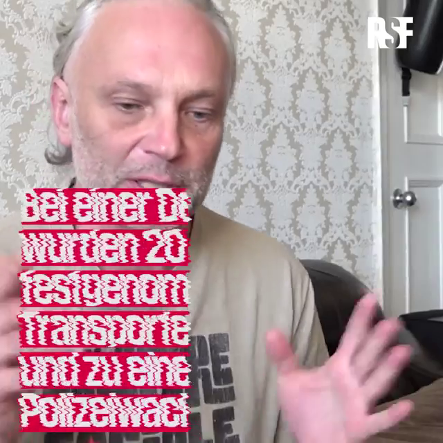 Video post from Reporter ohne Grenzen Deutschland.
