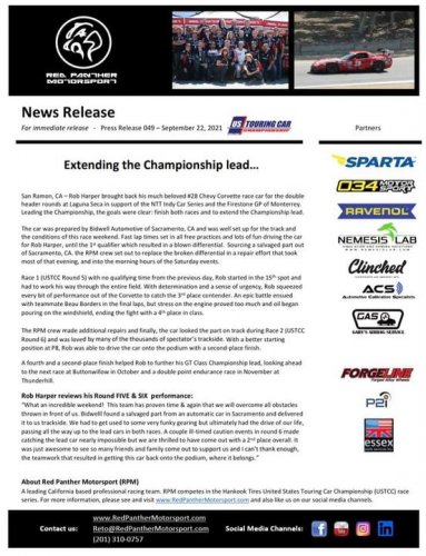 Photo post from Red Panther Motorsport.