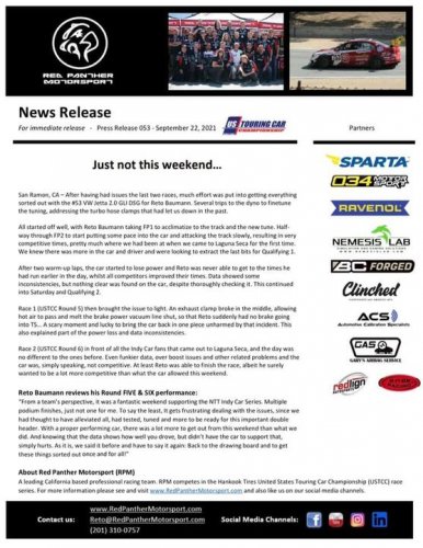 Photo post from Red Panther Motorsport.