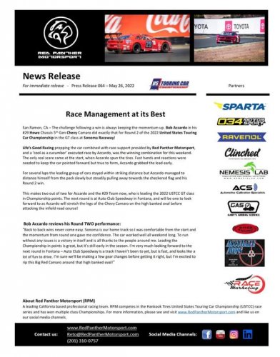 Photo post from Red Panther Motorsport.