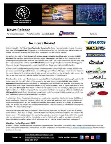 Photo post from Red Panther Motorsport.