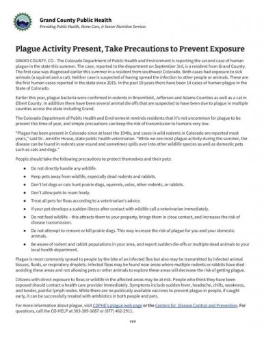 Photo post from Grand County Office of Emergency Management.