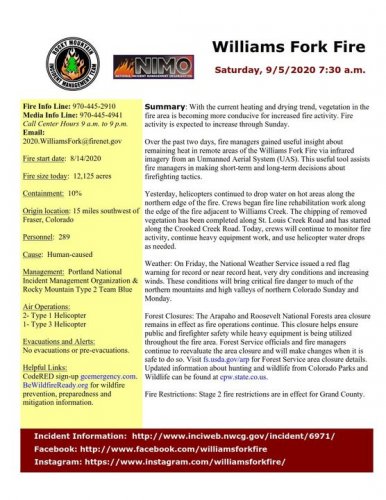 Carousel post from Grand County Office of Emergency Management.