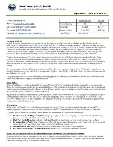 Photo post from Grand County Office of Emergency Management.