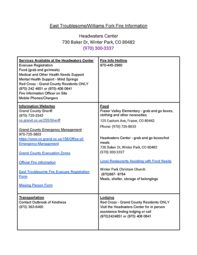 Carousel post from Grand County Office of Emergency Management.