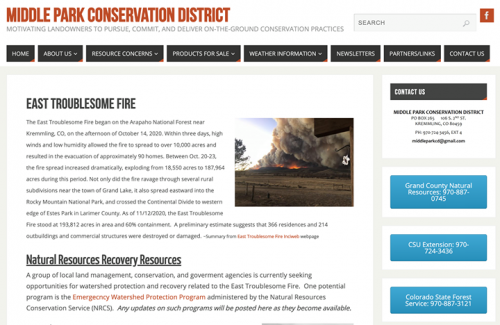 Photo post from Grand County Office of Emergency Management.