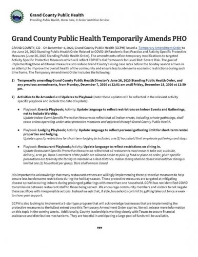 Carousel post from Grand County Office of Emergency Management.