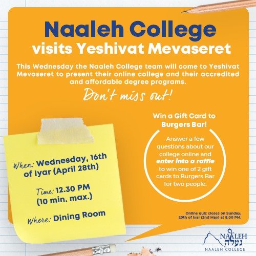 Carousel post from Naaleh College.