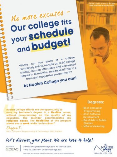 Photo post from Naaleh College.