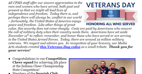Photo post from Clark-Pleasant Middle School.