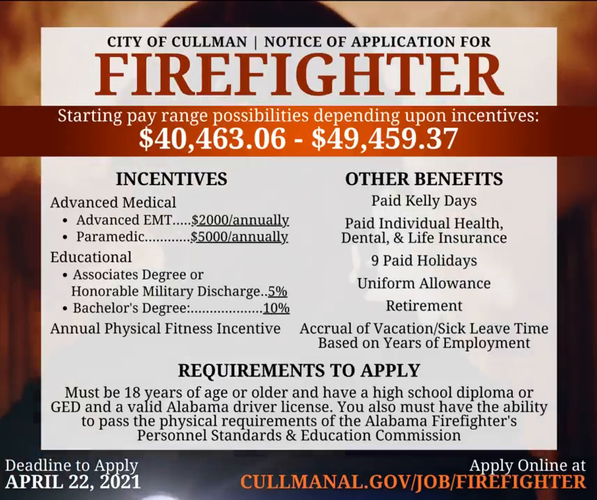 Video post from Cullman Fire Rescue.