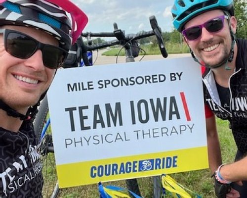 Photo post from Team Iowa Physical Therapy.