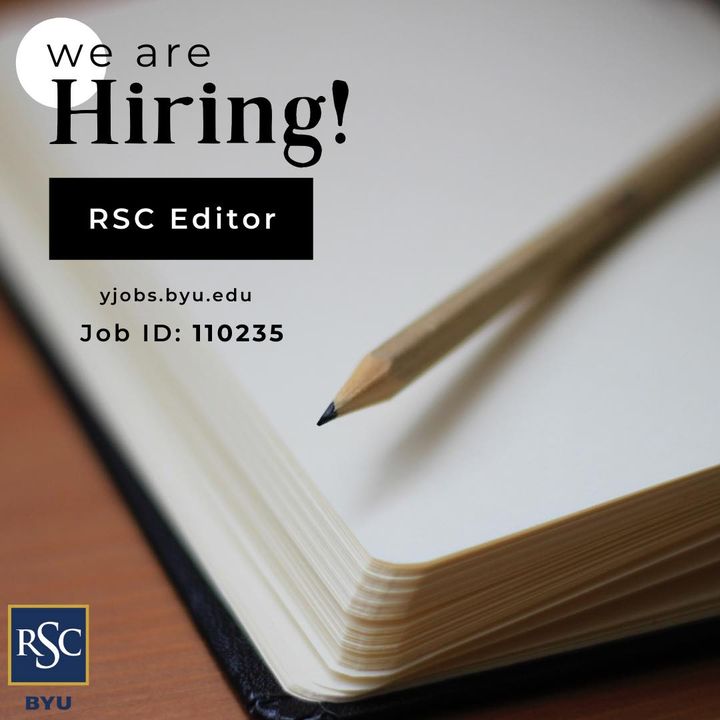 Photo post from BYU Religious Studies Center.