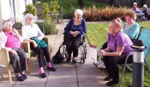 Carousel post from Brook Court Care Home.