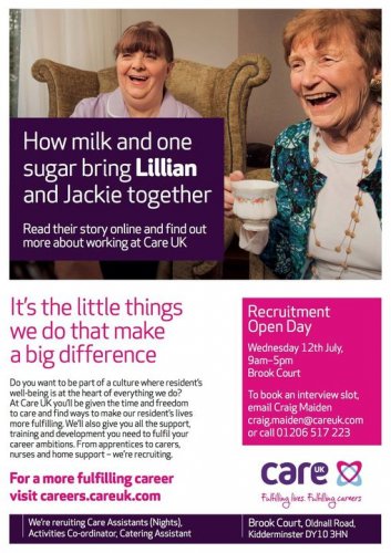 Photo post from Brook Court Care Home.