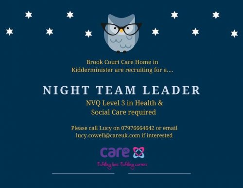 Photo post from Brook Court Care Home.