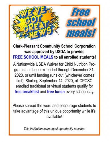 Photo post from CPCSC Food Service.