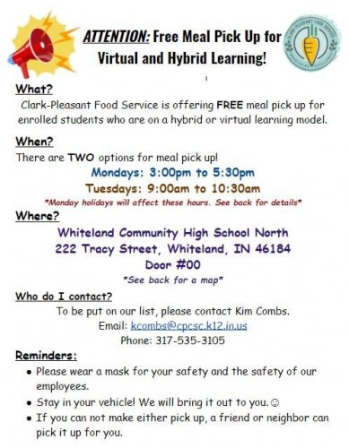 Carousel post from CPCSC Food Service.