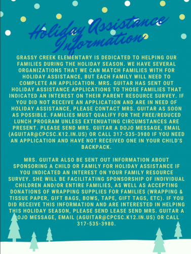 Photo post from Grassy Creek Elementary School.