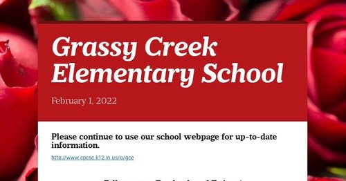 Photo post from Grassy Creek Elementary School.