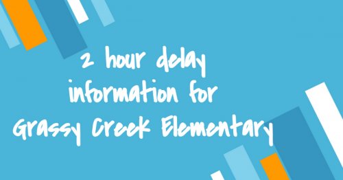 Photo post from Grassy Creek Elementary School.