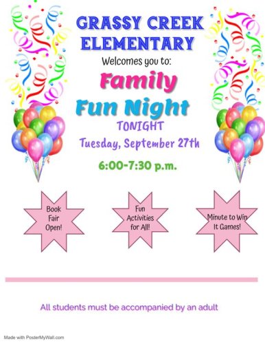 Photo post from Grassy Creek Elementary School.