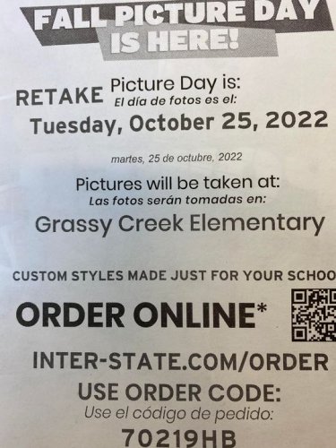 Photo post from Grassy Creek Elementary School.