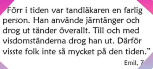Photo post from Tandläkare Katrin Onno.