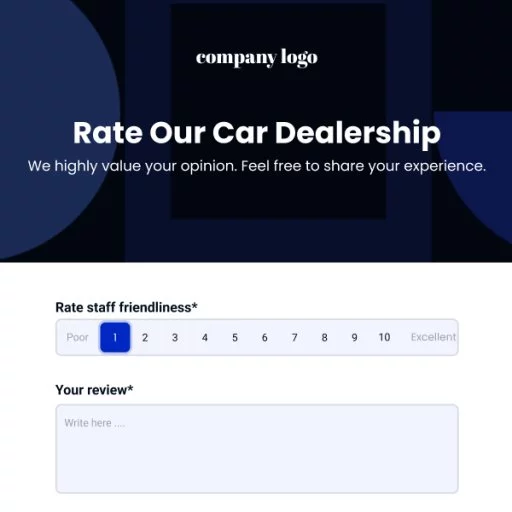 Car Dealership Feedback Form