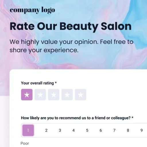 Beauty Salon Feedback Form