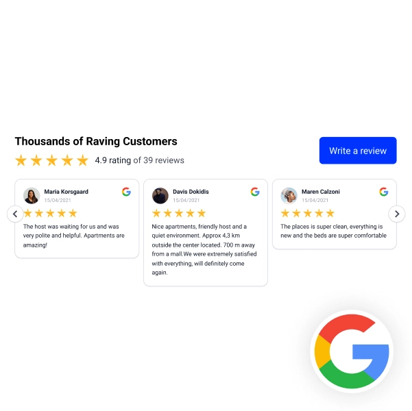 Classic Google Reviews Slider Widget