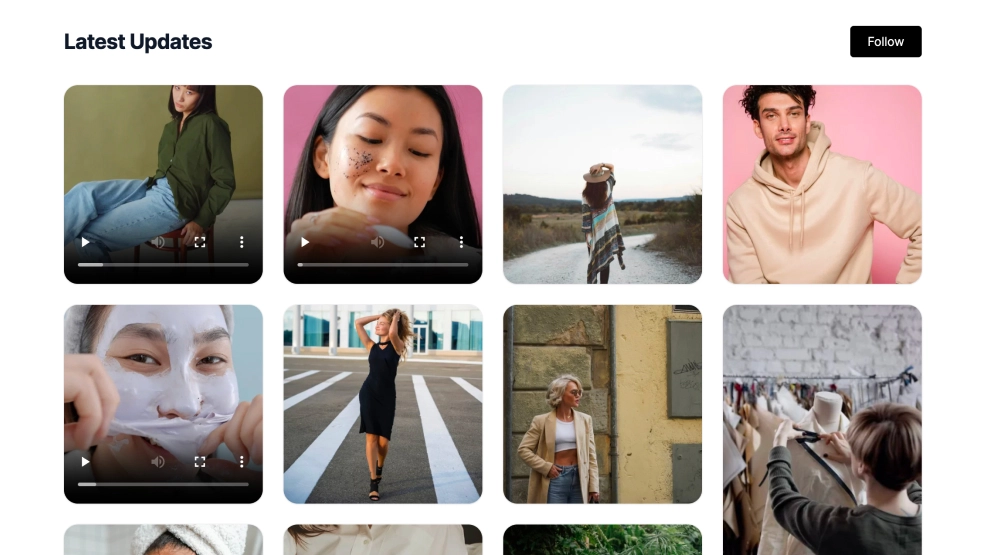 Cuadrícula Gratis de Redes Sociales