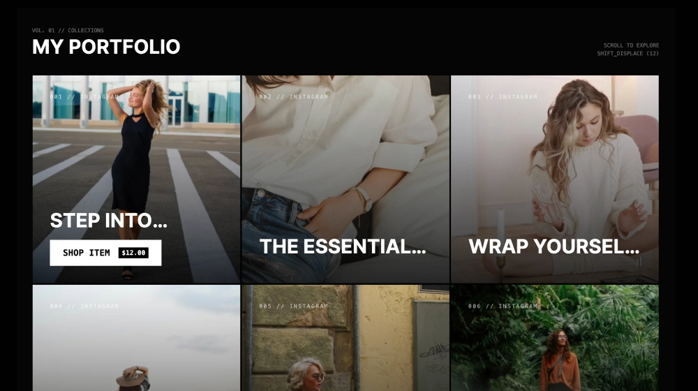Instagram Portfolio Widget