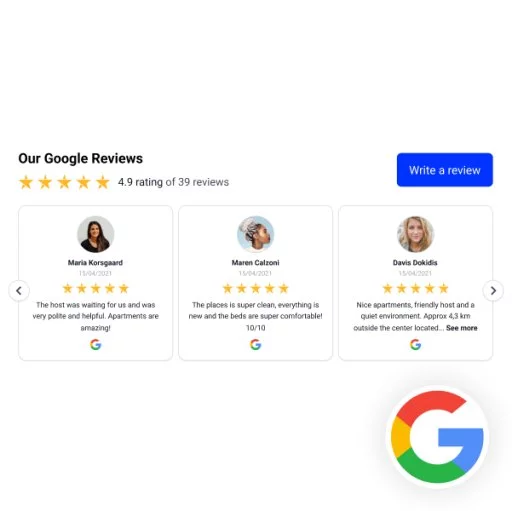 Google Reviews Carousel Widget