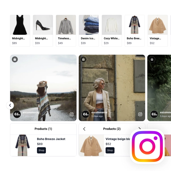 Shop The Look Instagram Slider