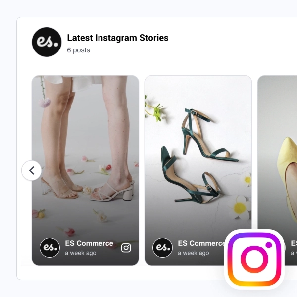 Classic Instagram Stories And Posts Slider Widget