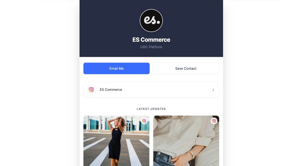 Professional Link-in-Bio Page