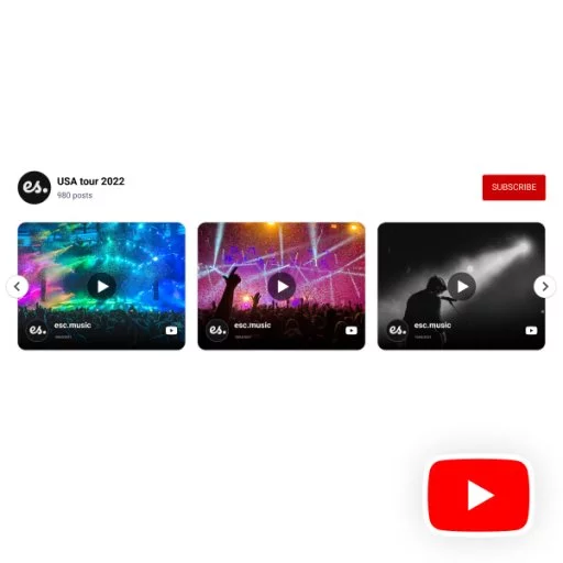 YouTube Channel Slider Widget