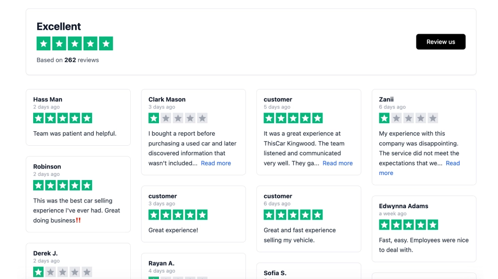 Trustpilot Grid Widget