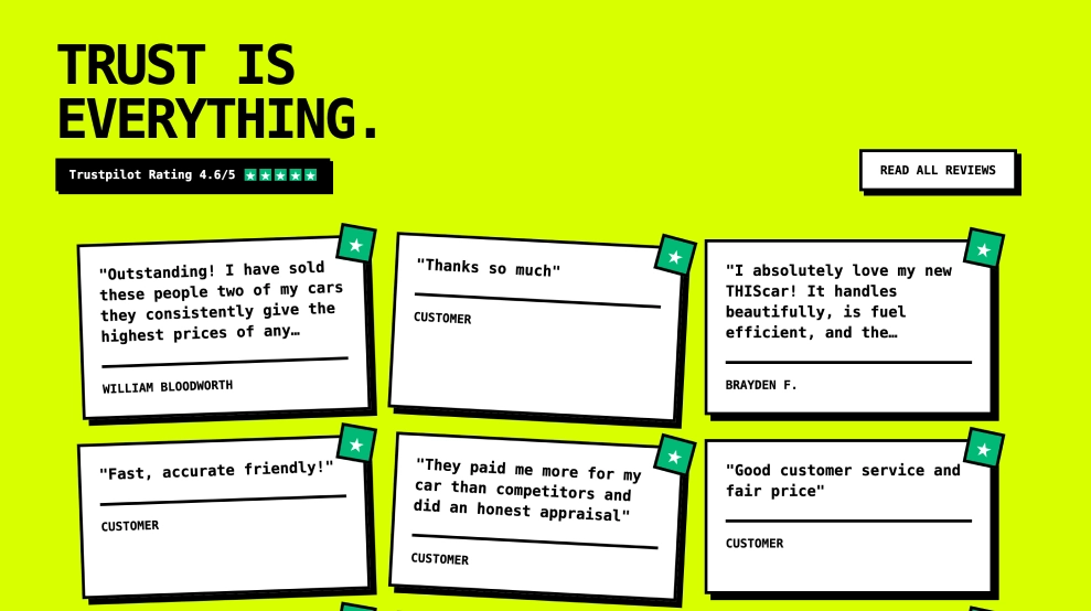 Brutalist Trustpilot Widget