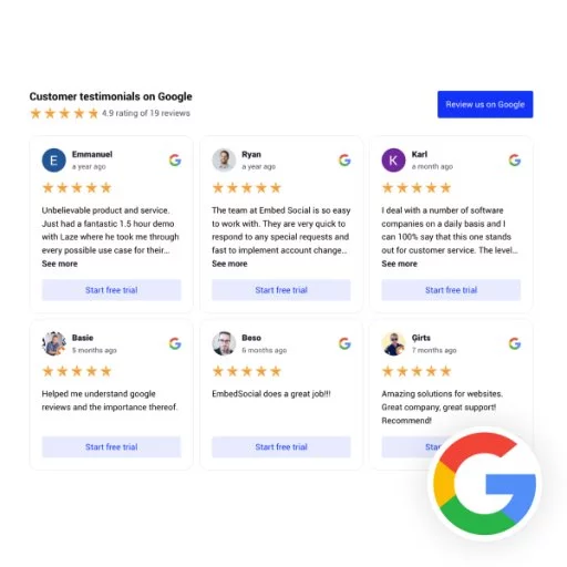 Google Reviews CTA Widget