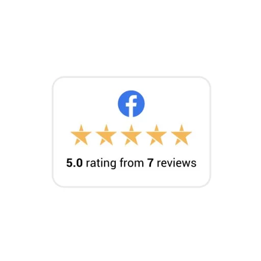 Transparent Facebook Reviews Badge