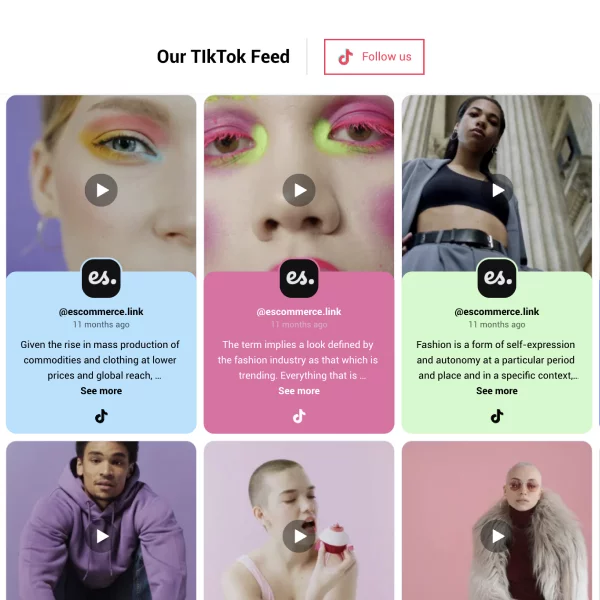 Rainbow TikTok Video Feed