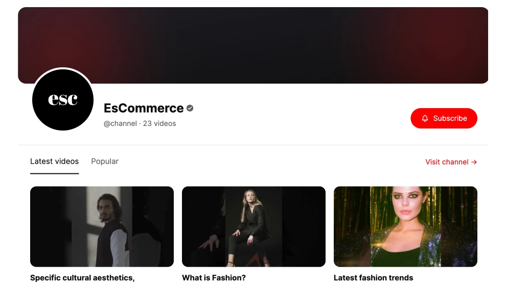 YouTube Channel Feed Widget