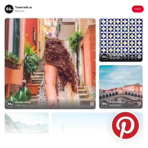 Pinterest Board Collage Widget