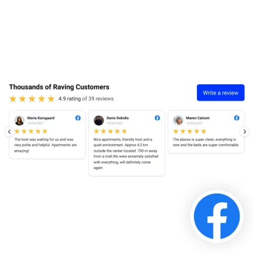Classic Facebook Reviews Slider Widget