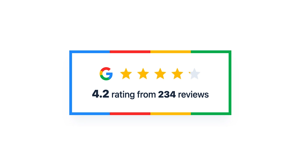 Modern Google Reviews Badge