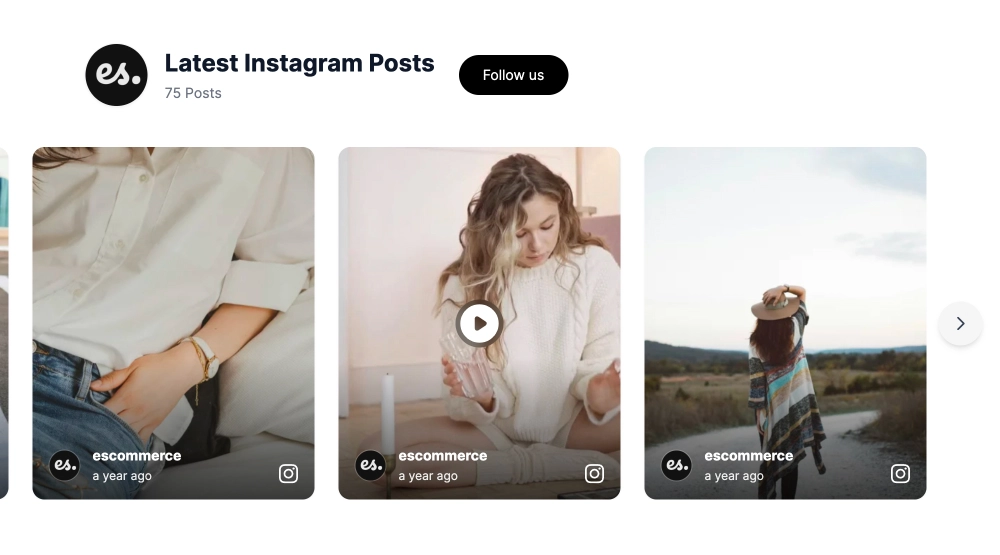 Instagram Gallery Slider