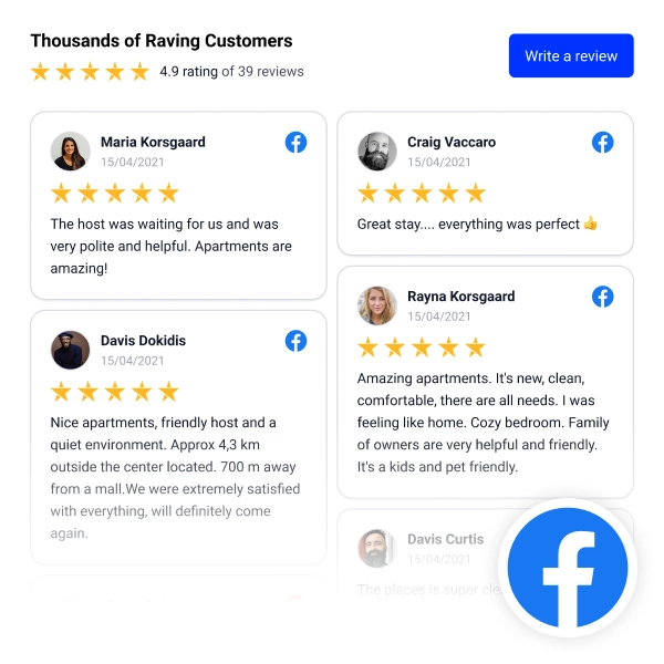 Classic Facebook Reviews Feed Widget