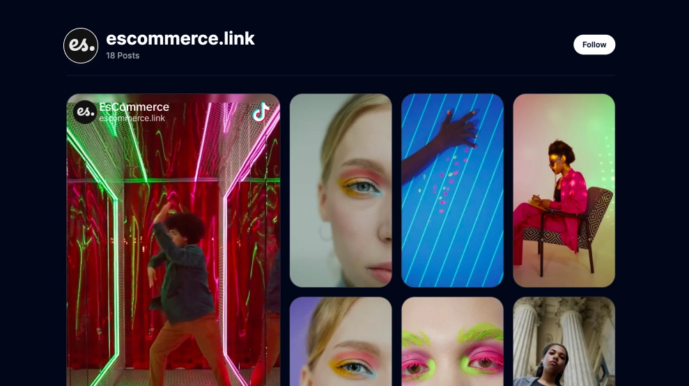 TikTok Collage Widget